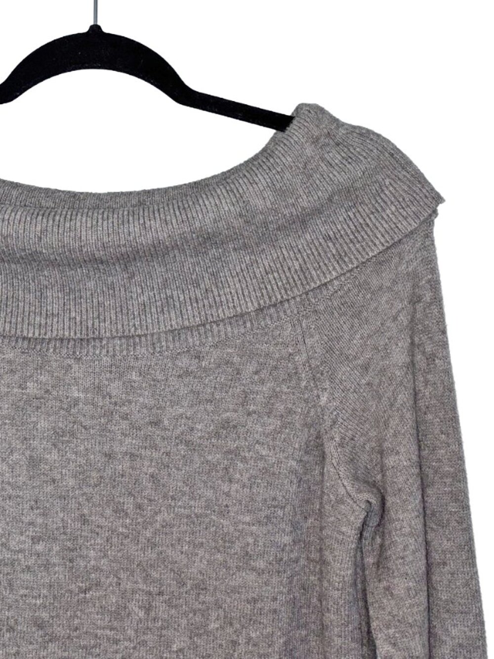 By Anthropologie Shelby Heather Gray Off The Shoulder Sweater - Size M